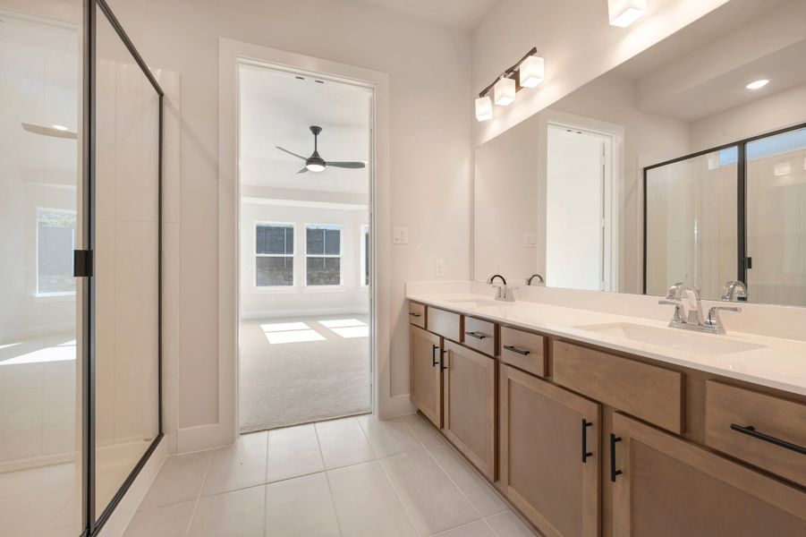 Furnished interior view inside a new home in Union Park, Little Elm (Image 8).