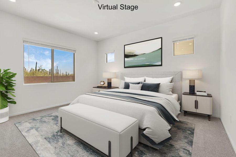 Furnished interior view inside a new home in Saguaro Reserve II, Marana (Image 6). Furnished interior view inside a new home in Saguaro Reserve II, Marana (Image 6).