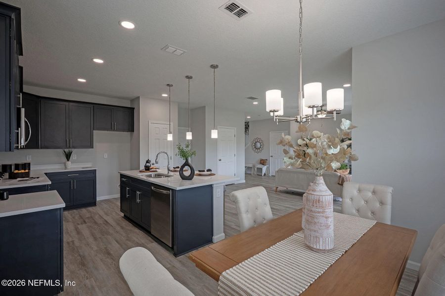 Furnished interior view inside a new home in , Jacksonville (Image 11).