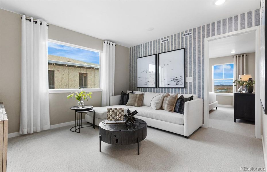 Furnished interior view inside a new home in Barefoot Village, Longmont (Image 8).