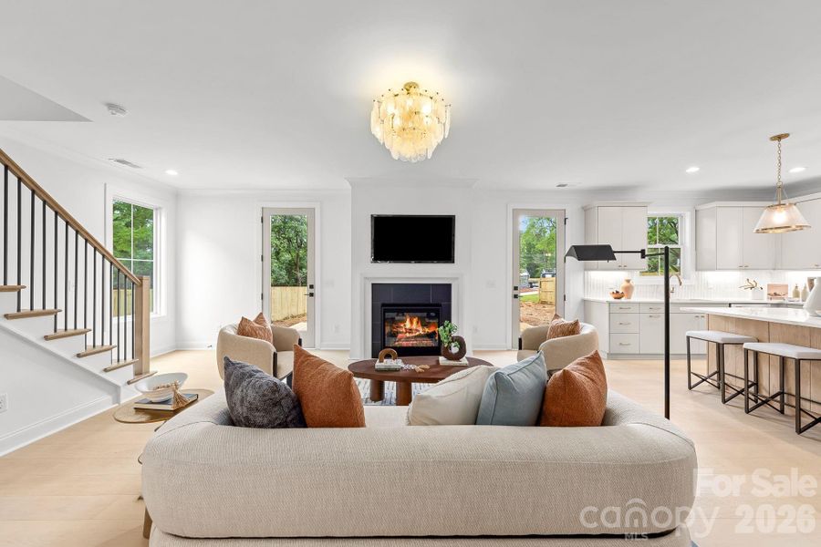 Furnished interior view inside a new home in , Charlotte (Image 42).