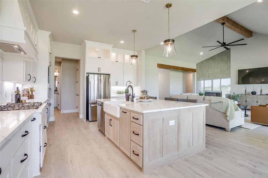 Furnished interior view inside a new home in , Weatherford (Image 11).