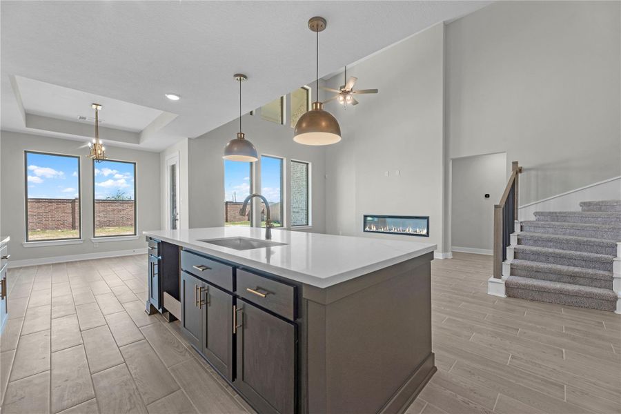 Furnished interior view inside a new home in Sunterra, Katy (Image 4).