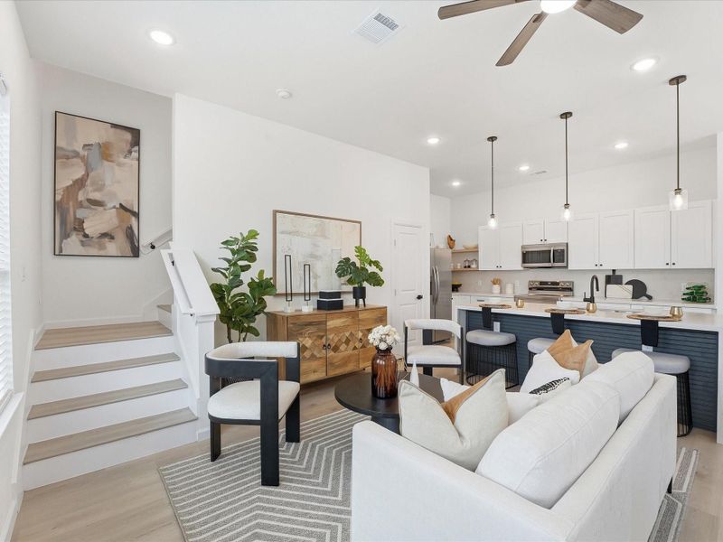 Furnished interior view inside a new home in , Houston (Image 35).