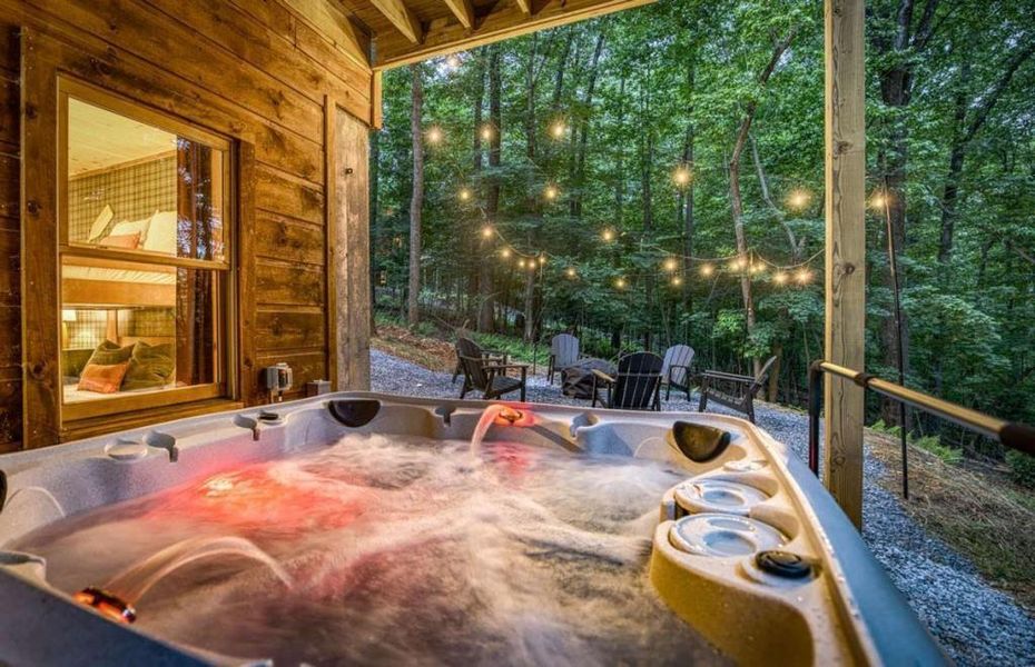 In-progress construction of a new home in , Blue Ridge, GA (Image 31).