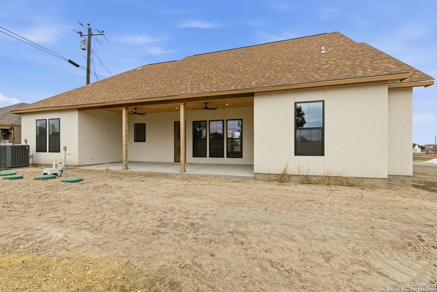 Exterior details and patio area of a home in , Bandera (Image 29).