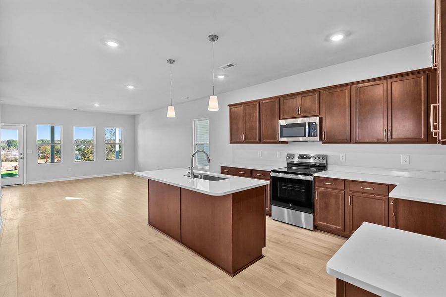 Furnished interior view inside a new home in Fieldstone, Lexington (Image 7). Furnished interior view inside a new home in Fieldstone, Lexington (Image 7).