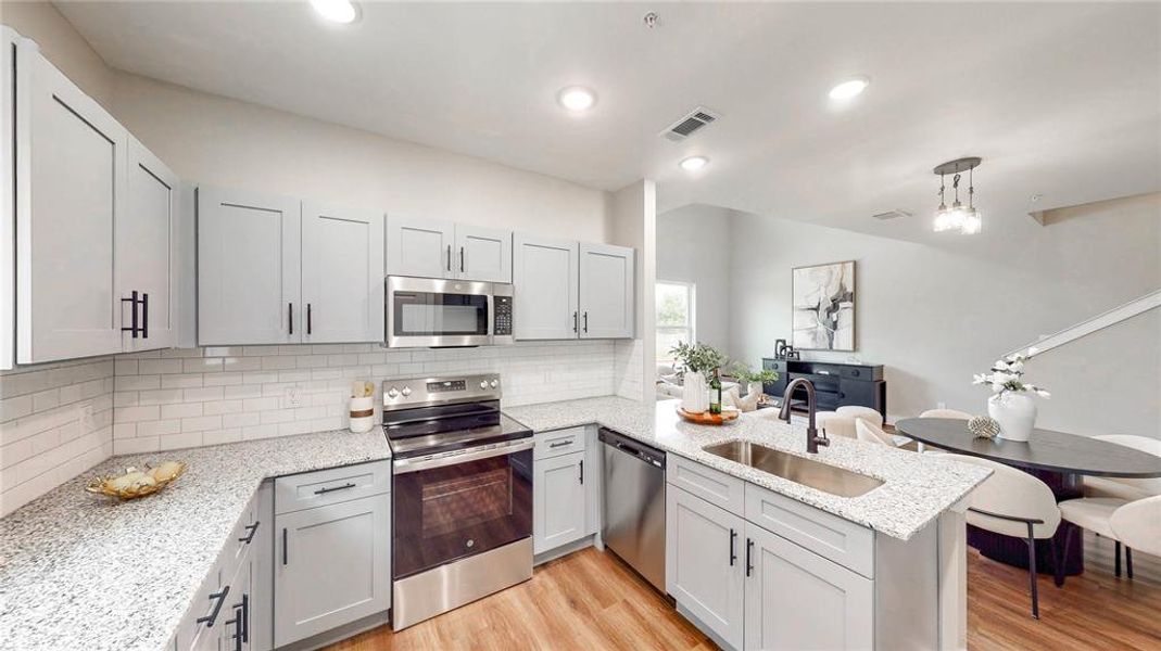Furnished interior view inside a new home in , Denton (Image 7).