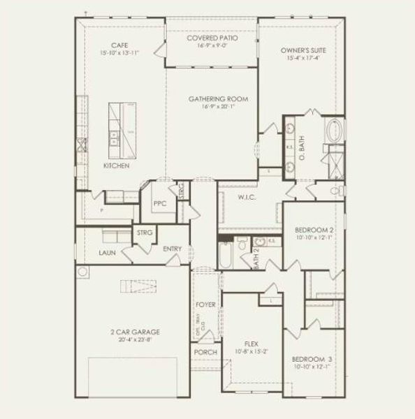 Pulte Homes, Northlake floor plan