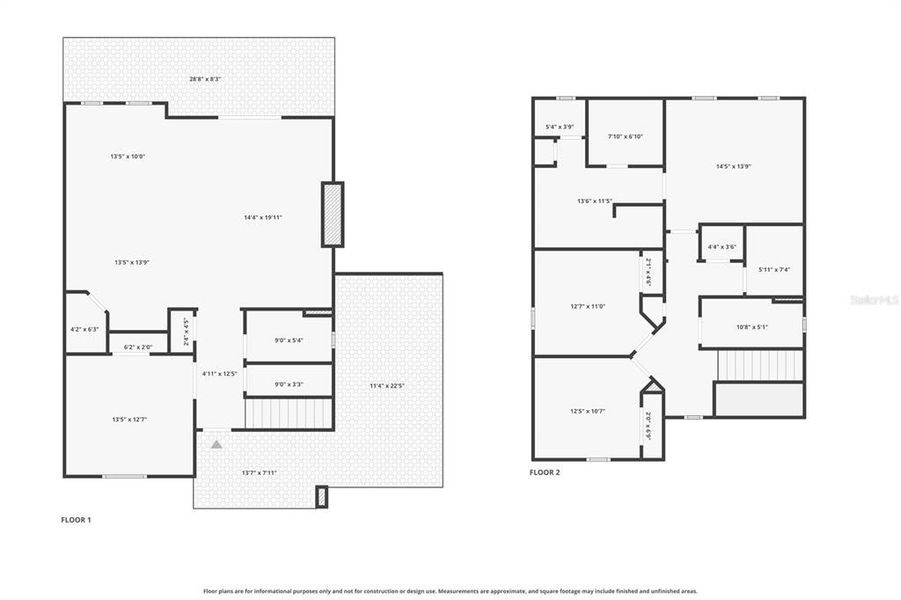 2D floor plan layout of this home in Clearfield Crossings, Tampa, FL (Image 6).