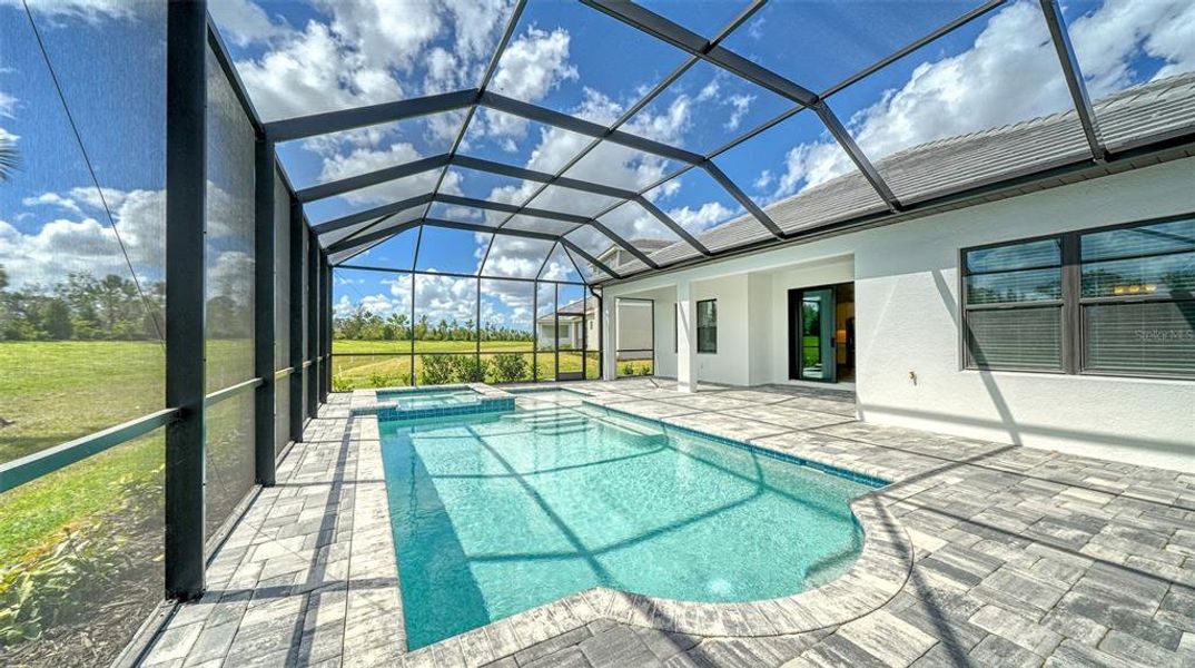 Exterior details and patio area of a home in Palm Grove, Lakewood Ranch (Image 29).