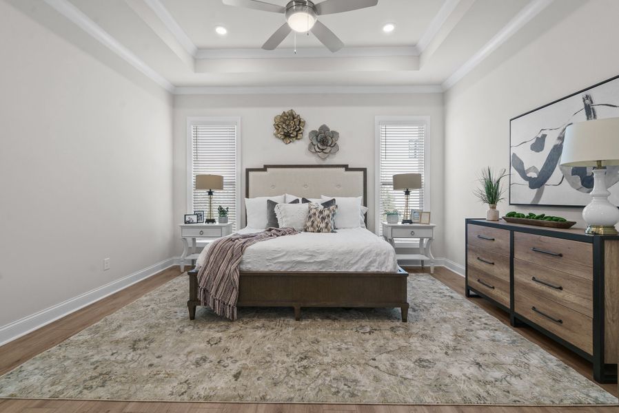 Representative furnished interior of a home built from the The Bullard by The Providence Group in Promenade at Sawnee Village, Cumming (Image 28).