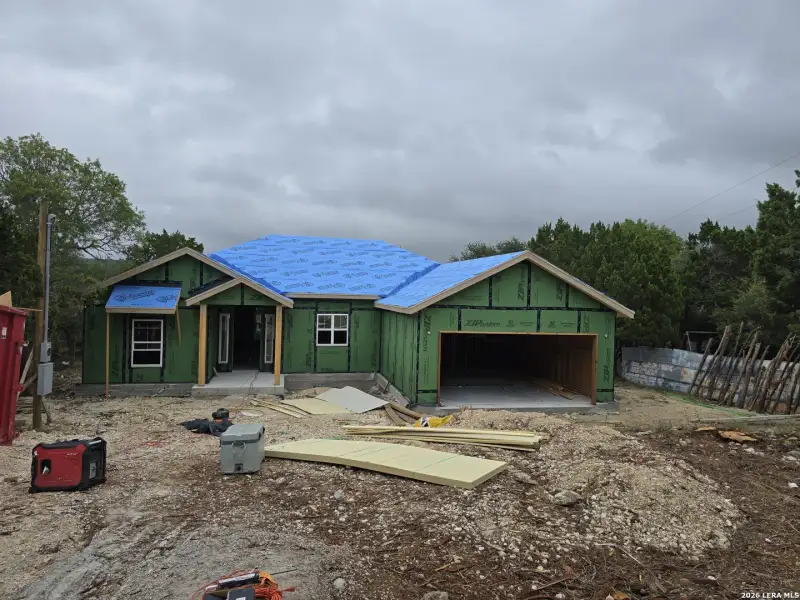 In-progress construction of a new home in , Canyon Lake, TX (Image 3).