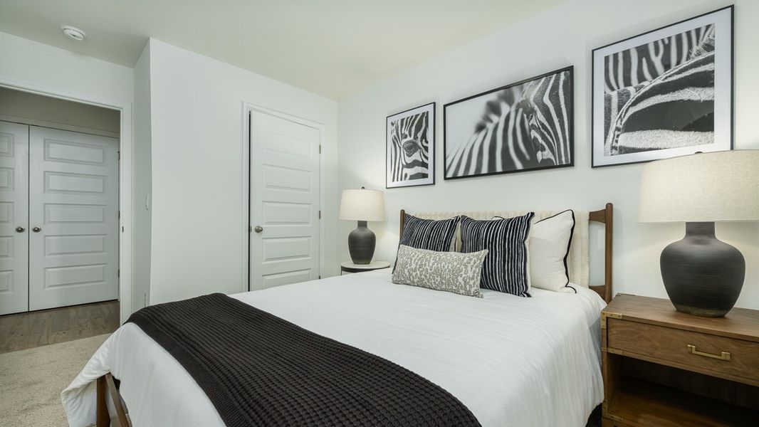 Furnished interior view inside a new home in Towns at Monroe, Atlanta (Image 20).