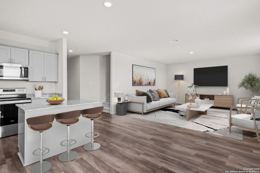 Furnished interior view inside a new home in , San Antonio (Image 6).