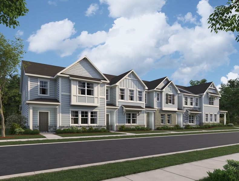 Front exterior of a home in the Tyler Gardens community, located in Wake Forest, NC (Image 20).