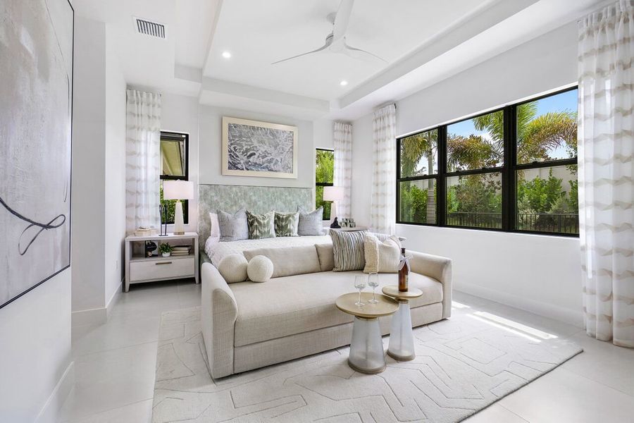 Furnished interior view inside a new home in Solana Bay at Avenir, Palm Beach Gardens (Image 10).