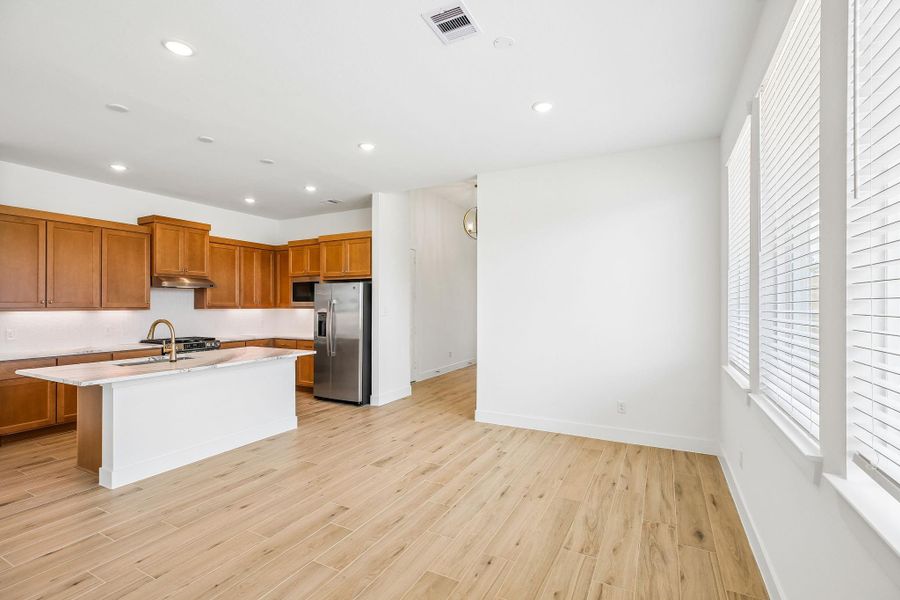 Furnished interior view inside a new home in The Trails 50's, New Caney (Image 8).