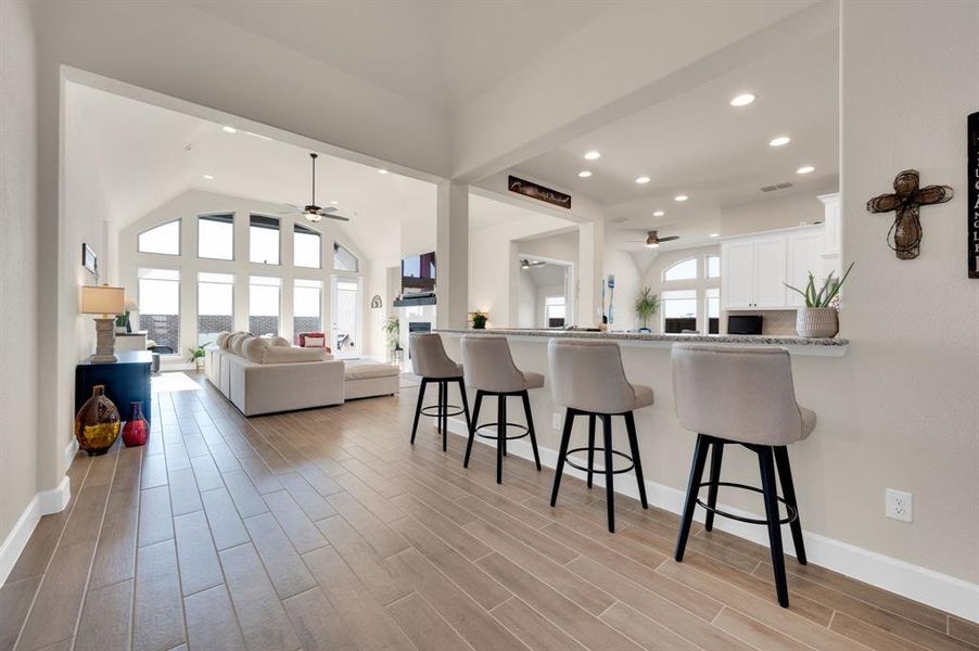 The entryway view to the heart of the home!