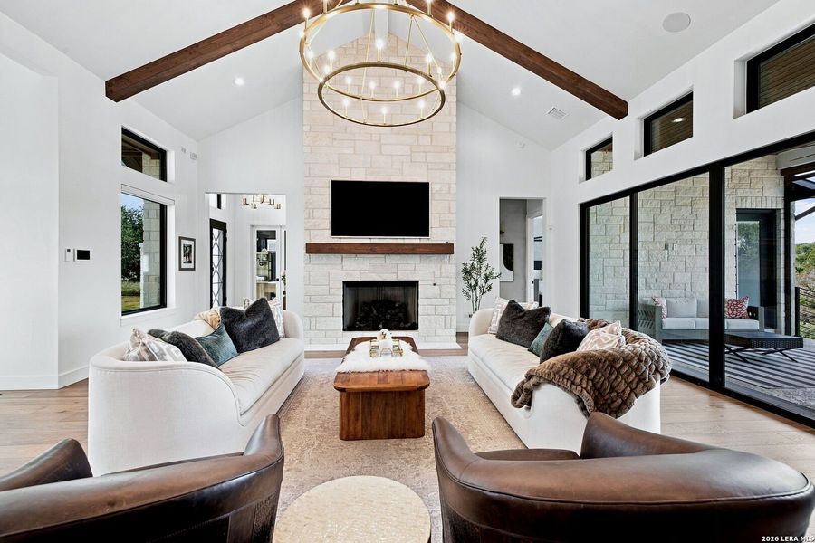 Furnished interior view inside a new home in , Boerne (Image 23).