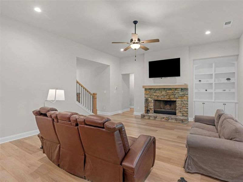 Furnished interior view inside a new home in , Newnan (Image 11). Furnished interior view inside a new home in , Newnan (Image 11).