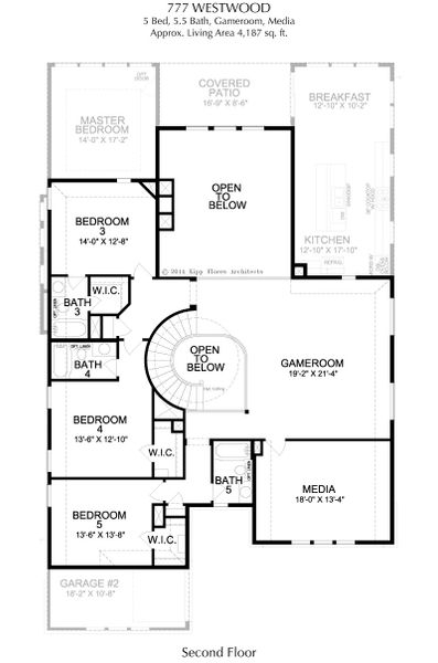 2D floor plan layout for the Westwood by Landon Homes in Estate 64s, Frisco, TX (Image 4). 2D floor plan layout for the Westwood by Landon Homes in Estate 64s, Frisco, TX (Image 4).