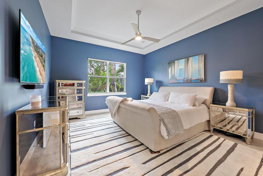 Furnished interior view inside a new home in Avondale at Avenir, Palm Beach Gardens (Image 17).