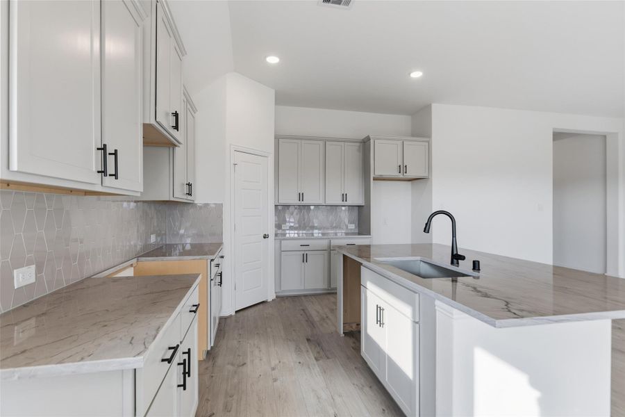 Furnished interior view inside a new home in Creekhaven, Iowa Colony (Image 9). Furnished interior view inside a new home in Creekhaven, Iowa Colony (Image 9).