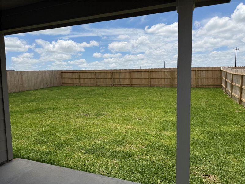 Exterior details and patio area of a home in Liberty Village, Brenham (Image 2). Exterior details and patio area of a home in Liberty Village, Brenham (Image 2).