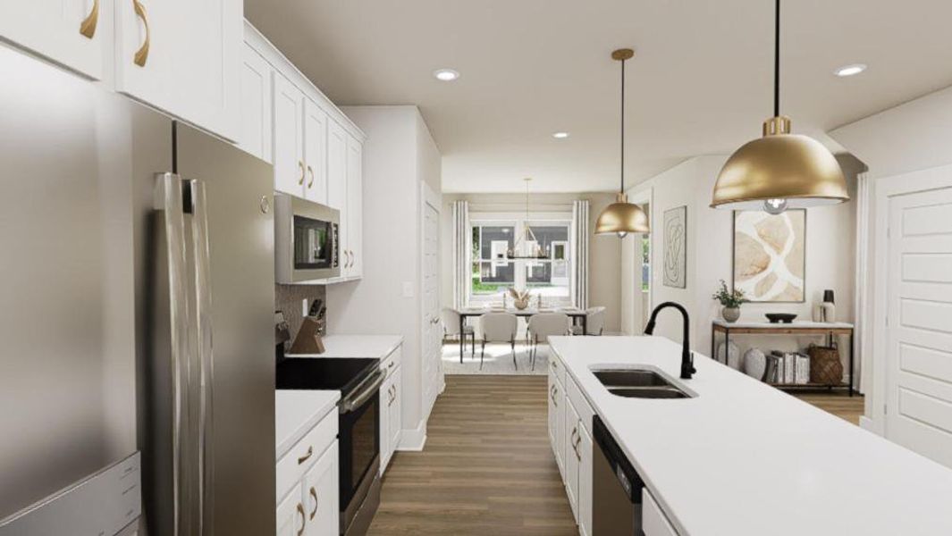 Furnished interior view inside a new home in The Preserve at Marks Creek, Knightdale (Image 7). Furnished interior view inside a new home in The Preserve at Marks Creek, Knightdale (Image 7).