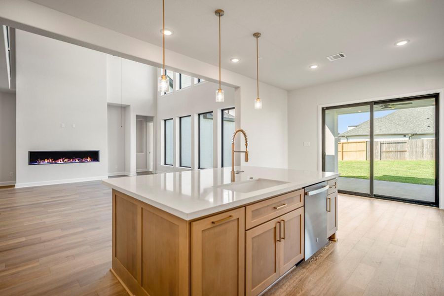 Furnished interior view inside a new home in Sienna 70′ Lots, Missouri City (Image 9).