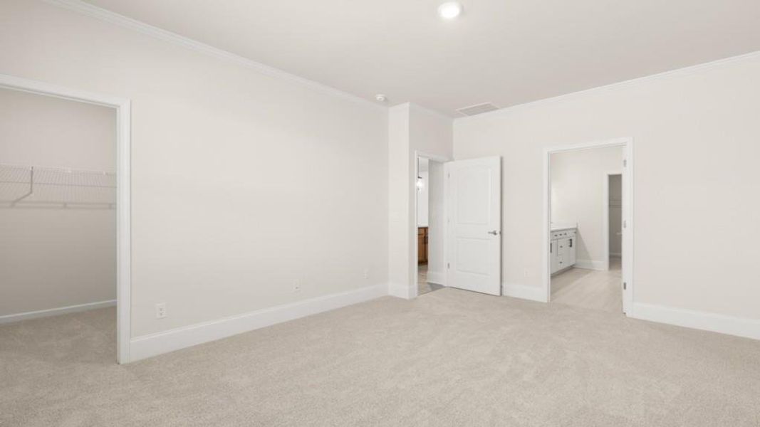 Spacious, unfurnished interior of a new home in Hamptons at Riverwood North, Dallas (Image 16).