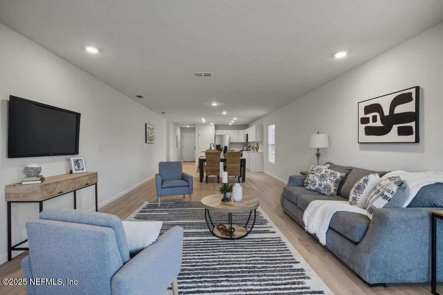 Furnished interior view inside a new home in , Jacksonville (Image 9). Furnished interior view inside a new home in , Jacksonville (Image 9).