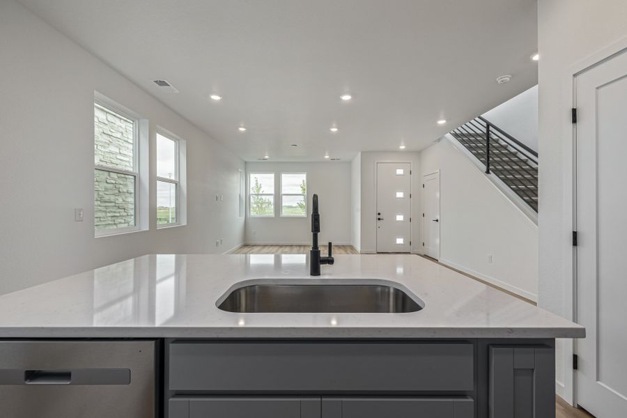 Furnished interior view inside a new home in Painted Prairie, Aurora (Image 10).