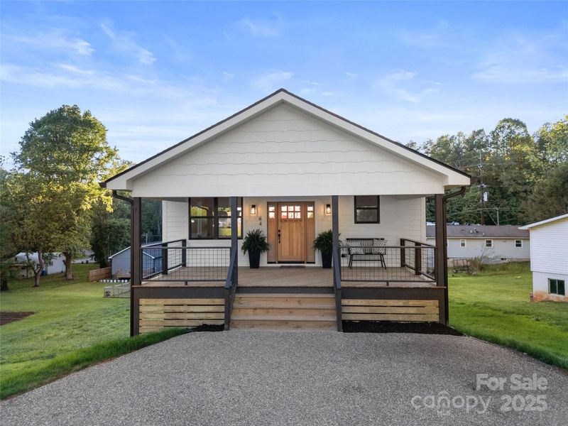 Front exterior of a new home in , Brevard, NC, highlighting curb appeal (Image 2). Front exterior of a new home in , Brevard, NC, highlighting curb appeal (Image 2).