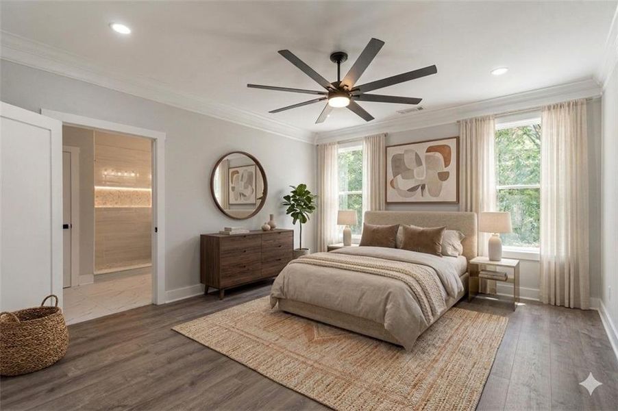 Furnished interior view inside a new home in , Covington (Image 18).