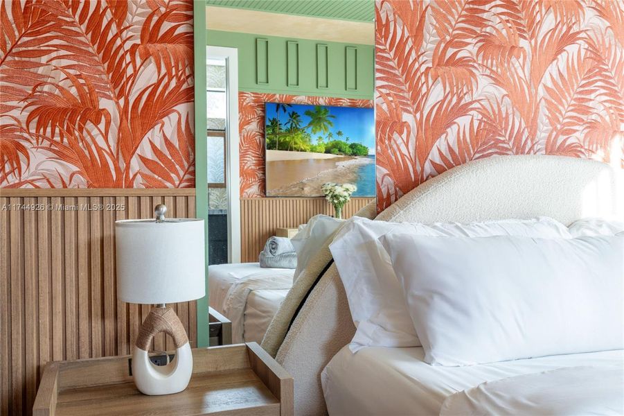 Furnished interior view inside a new home in , Miami (Image 14).