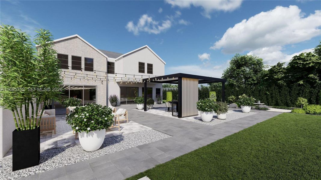 Front exterior of a new home in , Southwest Ranches, FL, highlighting curb appeal (Image 25). Front exterior of a new home in , Southwest Ranches, FL, highlighting curb appeal (Image 25).
