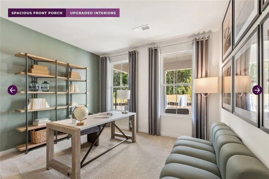 Furnished interior view inside a new home in Reserve at Gum Springs, Jefferson (Image 12).