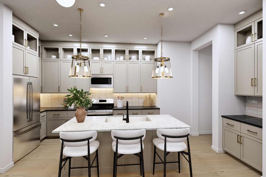 Representative furnished interior of a home built from the The Grapevine by David Weekley Homes in The Grand Prairie - Meadow Collection, Hockley (Image 5).
