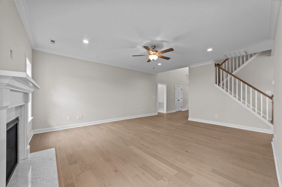 Spacious, unfurnished interior of a new home in Eli's Ridge, Winterville (Image 33).