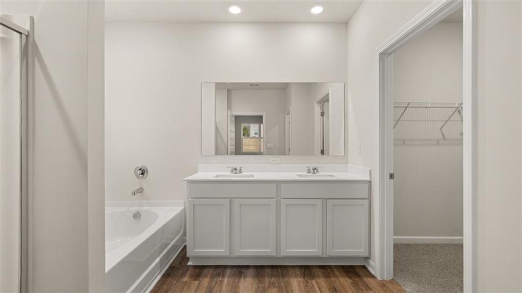 Furnished interior view inside a new home in The Preserve at Agricultural Village, Perry (Image 12).