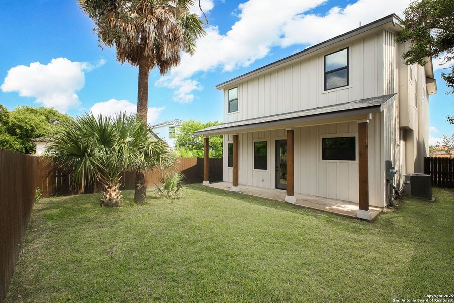 Front exterior of a new home in , San Antonio, TX, highlighting curb appeal (Image 1).