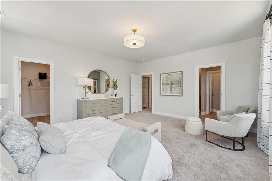 Furnished interior view inside a new home in , Atlanta (Image 25).