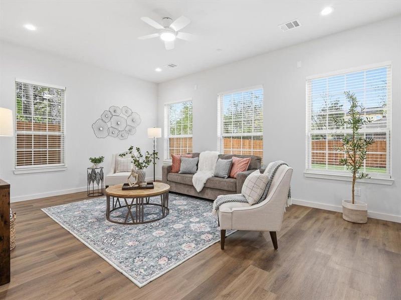 Furnished interior view inside a new home in , Dallas (Image 7). Furnished interior view inside a new home in , Dallas (Image 7).