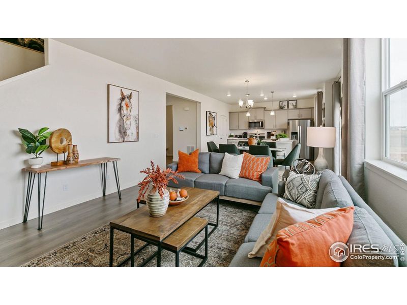 Furnished interior view inside a new home in Westgate, Greeley (Image 15). Furnished interior view inside a new home in Westgate, Greeley (Image 15).