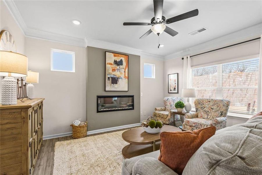 Furnished interior view inside a new home in Varnell Preserve, Dalton (Image 6).