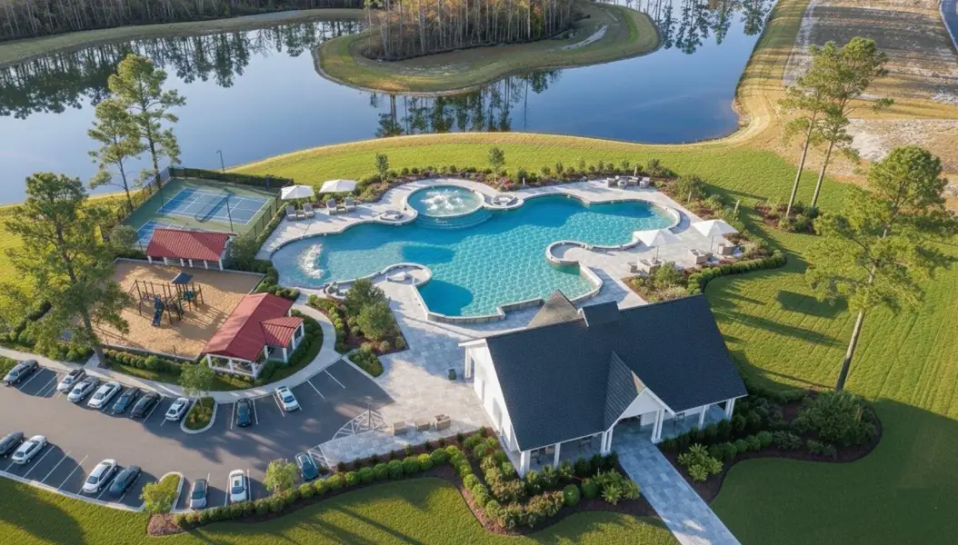 Community amenities in The Retreat at Indigo Preserve Townhomes, Leland (Image 27).