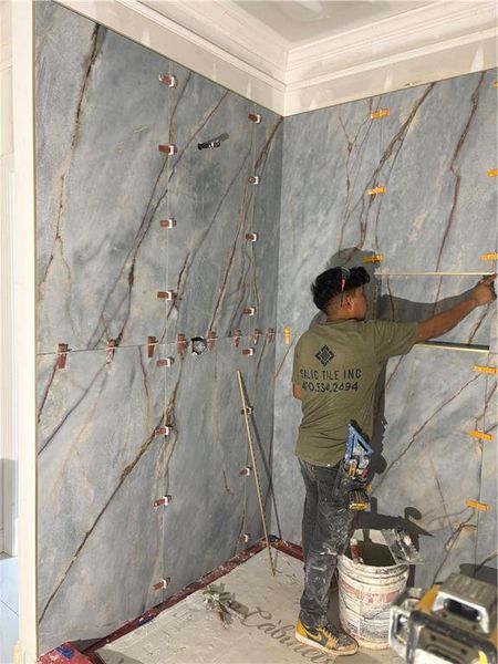 In-progress construction of a new home in , Ball Ground, GA (Image 64).