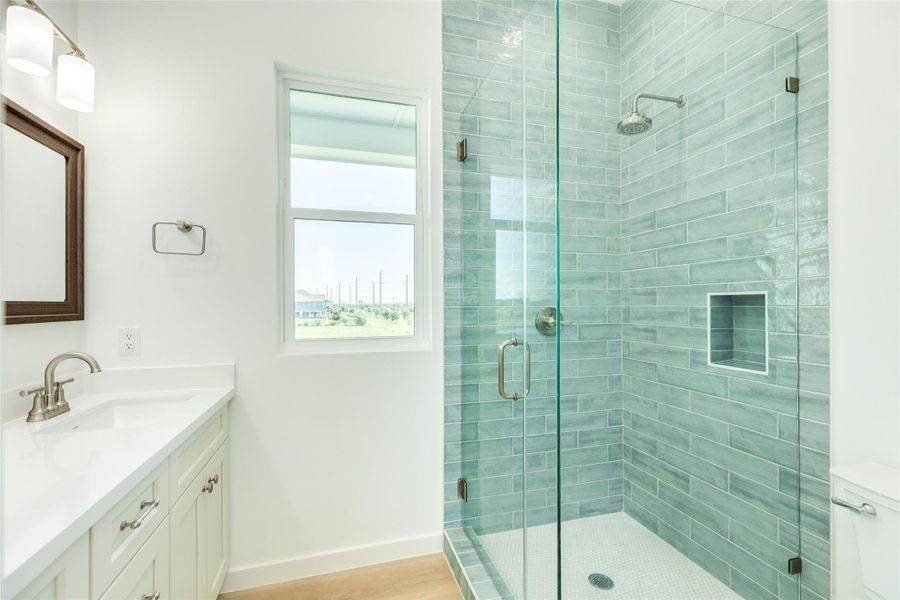 Furnished interior view inside a new home in , Galveston (Image 9).